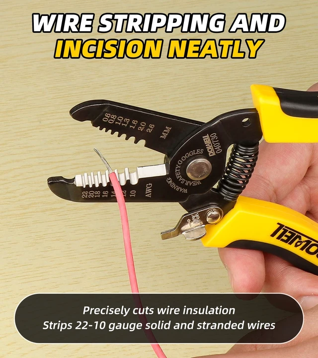 Alt view image 5 of 7 - DOWELL Wire Stripper and Cutter, 10-22 AWG