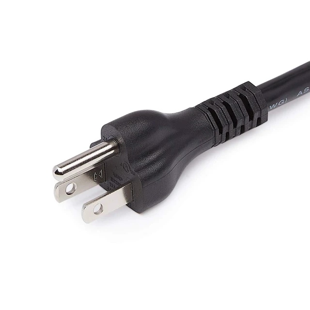 Alt view image 4 of 5 - Amazon Basics 3 Prong Outlet Extender, 13A 125V 6Ft Extension Cord, Black