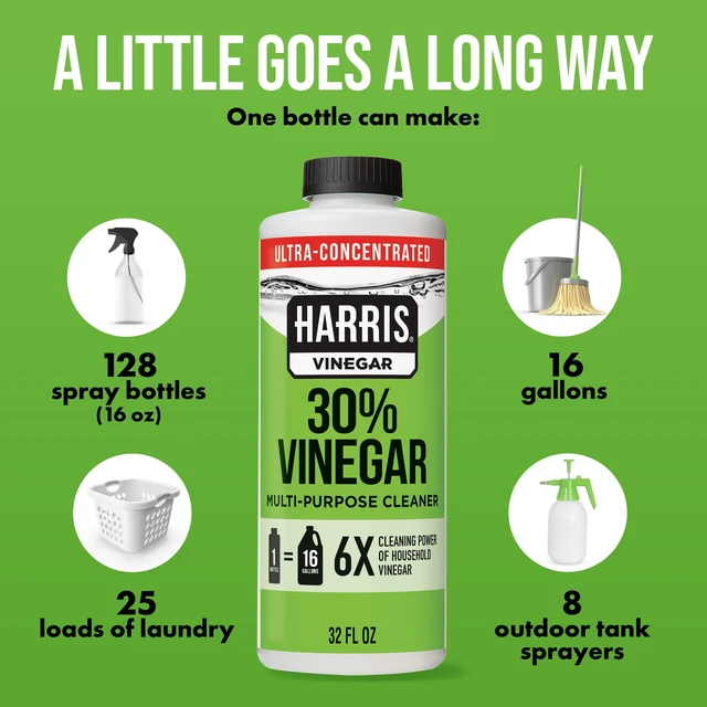 Alt view image 2 of 5 - Harris 30% Vinegar Concentrate Multi-Purpose Cleaner Unscented 32 Fl Oz