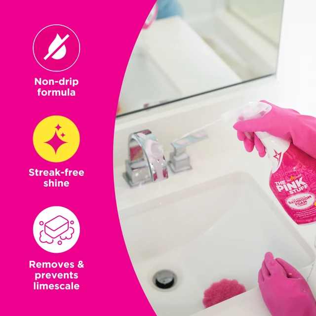 Alt view image 2 of 7 - The Pink Stuff Miracle Bathroom Foam Cleaner, 24 fl oz