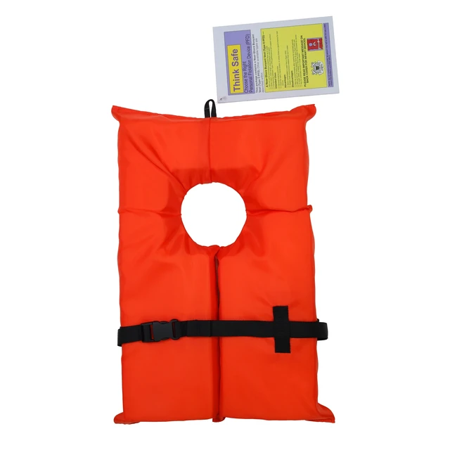 Alt view image 2 of 6 - Ozark Trail Type II PFD Life Jacket With Adjustable Belt, International Orange, Unisex Adult