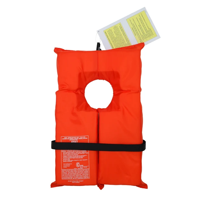 Alt view image 5 of 6 - Ozark Trail Type II PFD Life Jacket With Adjustable Belt, International Orange, Unisex Adult