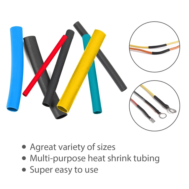 Alt view image 2 of 6 - Ozark Trail 100-Piece 3:1 Adhesive-Lined Dual-Wall Marine Heat Shrink Tubing Kit