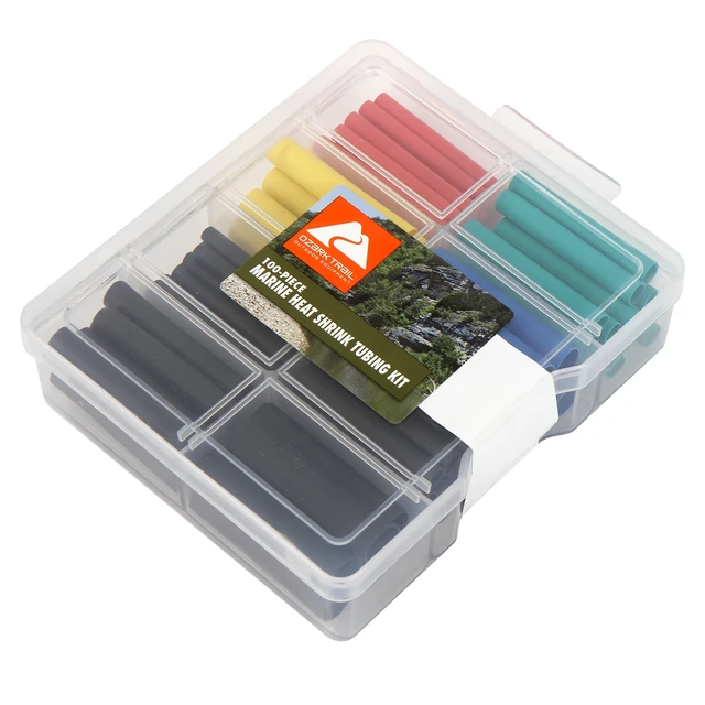 Alt view image 6 of 6 - Ozark Trail 100-Piece 3:1 Adhesive-Lined Dual-Wall Marine Heat Shrink Tubing Kit