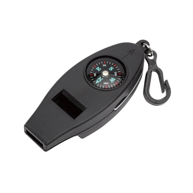 Alt view image 4 of 6 - Ozark Trail 4-Function Plastic Whistle (2-Pack), Black