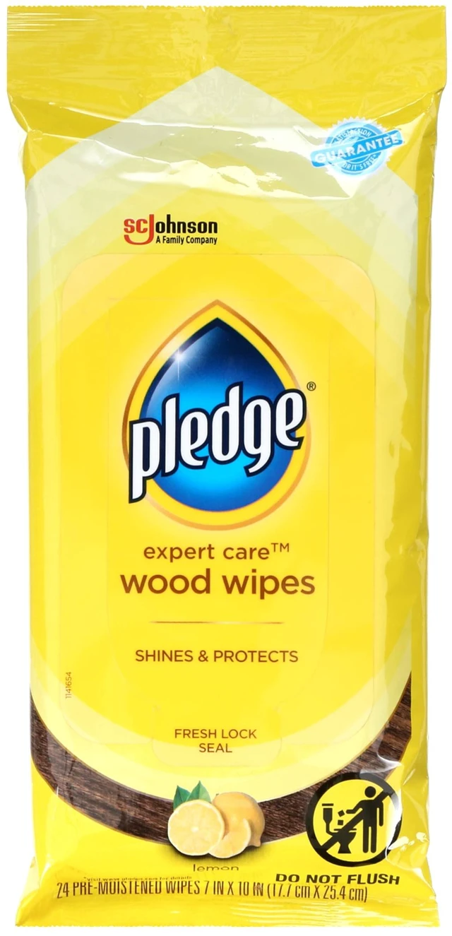 Main image of Pledge Beautify It Lemon Enhancing Wipes, Dust Clean and Shine Wood, Stainless Steel and More, 24Count