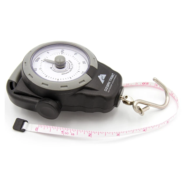 Alt view image 6 of 6 - Ozark Trail 50 lb Portable Analog Dial Fish Scale with Tape Measure