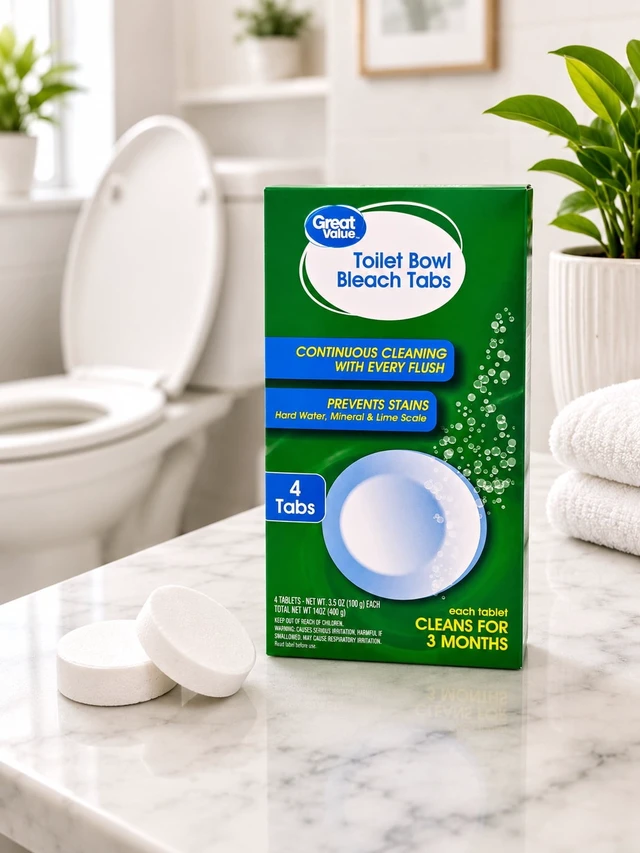 Alt view image 5 of 6 - Great Value Toilet Bowl Tablets with Bleach, 4 Count