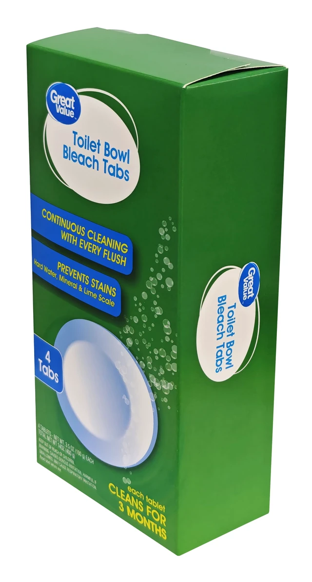 Alt view image 4 of 6 - Great Value Toilet Bowl Tablets with Bleach, 4 Count