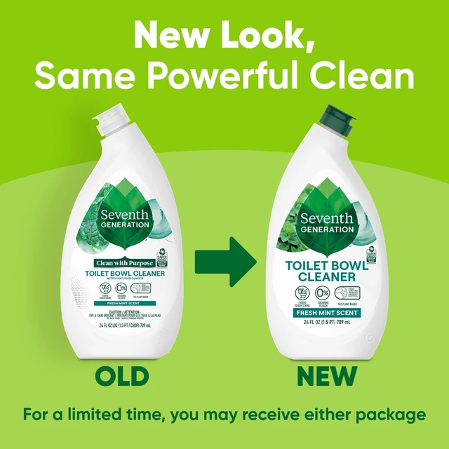 Alt view image 5 of 5 - Seventh Generation Toilet Bowl Cleaner without Chlorine Bleach, Ammonia Free, Fresh Mint, 24 fl oz