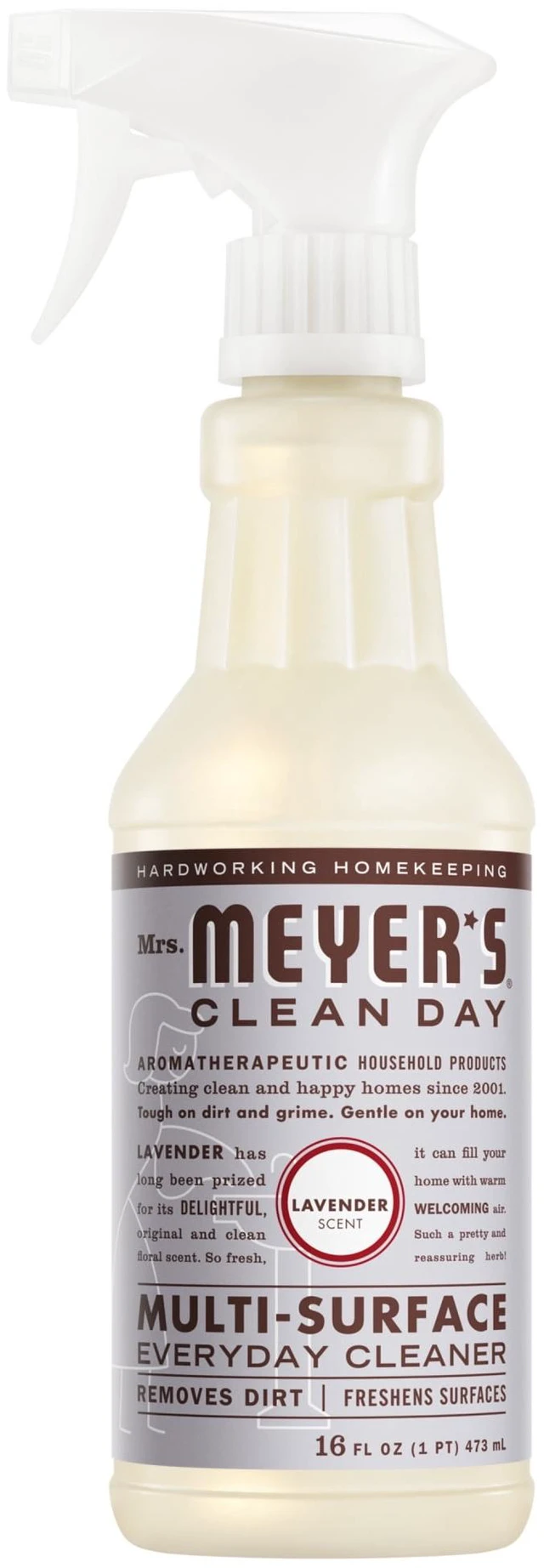 Main image of Mrs. Meyer's Clean Day Multi-Surface Everyday Cleaner, Lavender Scent, 16 fl oz