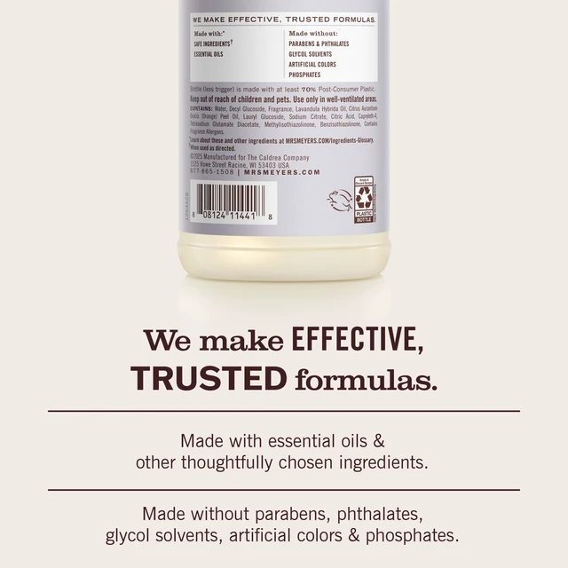 Alt view image 2 of 5 - Mrs. Meyer's Clean Day Multi-Surface Everyday Cleaner, Lavender Scent, 16 fl oz