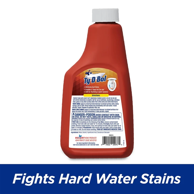 Alt view image 3 of 6 - Ty-D-Bol Rust Remover Sink and Toilet Bowl Cleaner Liquid, 16fl oz