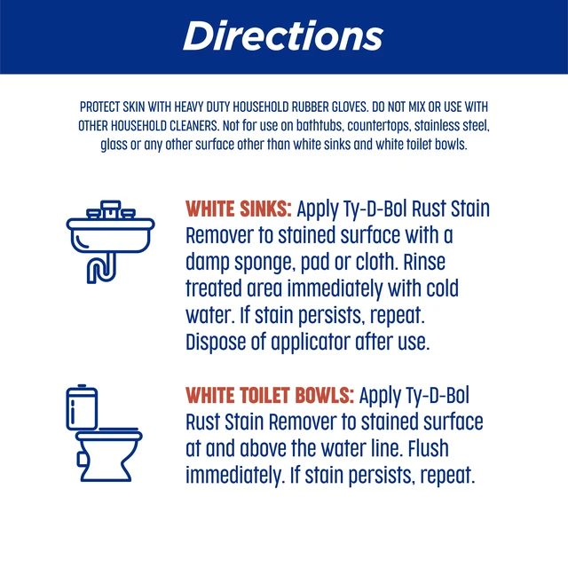 Alt view image 2 of 6 - Ty-D-Bol Rust Remover Sink and Toilet Bowl Cleaner Liquid, 16fl oz