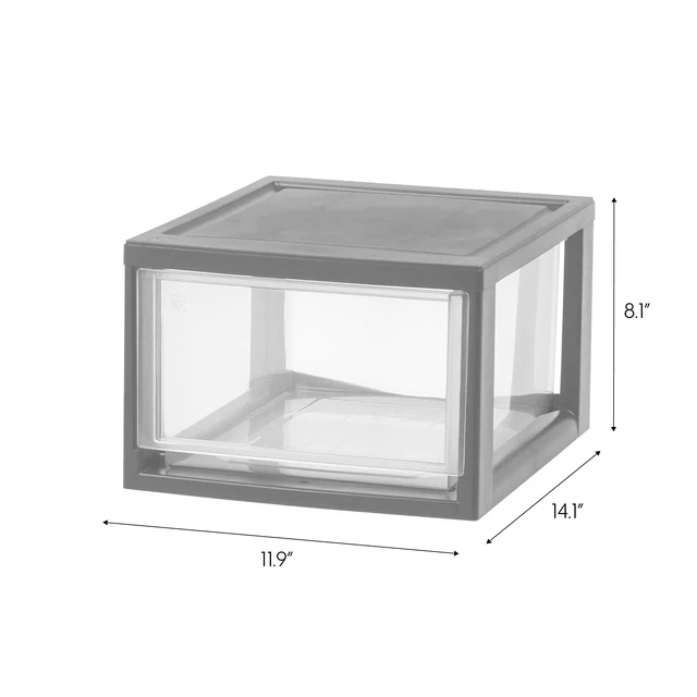 Alt view image 5 of 5 - IRIS 14Qt Medium Plastic Under Bed Storage Drawers, Stackable, Modular