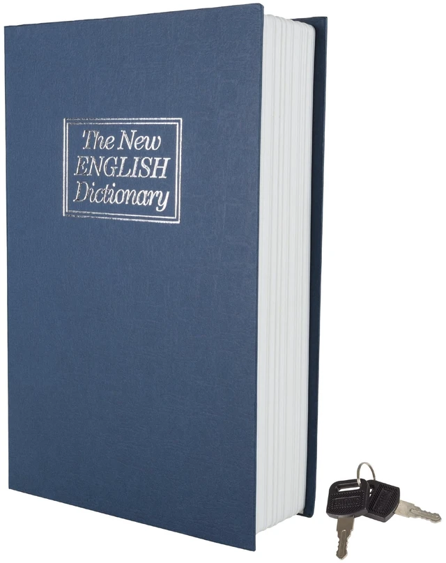 Main image of Stalwart Book Safe with Key - Portable Hidden Dictionary Safe