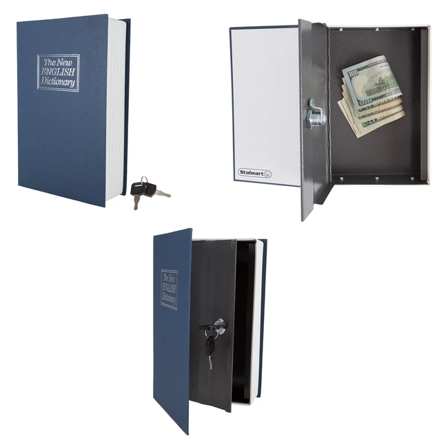 Alt view image 4 of 5 - Stalwart Book Safe with Key - Portable Hidden Dictionary Safe