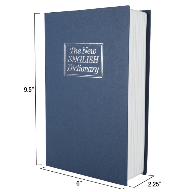 Alt view image 5 of 5 - Stalwart Book Safe with Key - Portable Hidden Dictionary Safe