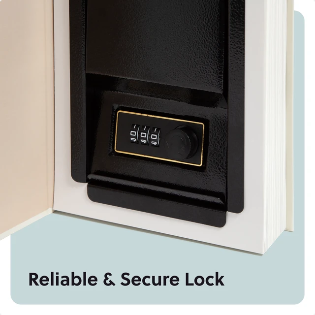 Alt view image 3 of 6 - U Brands Book Diversion Safe, 8.66 x 6.02 x 1.77 in, Hidden Combination Lock Cash Money Box