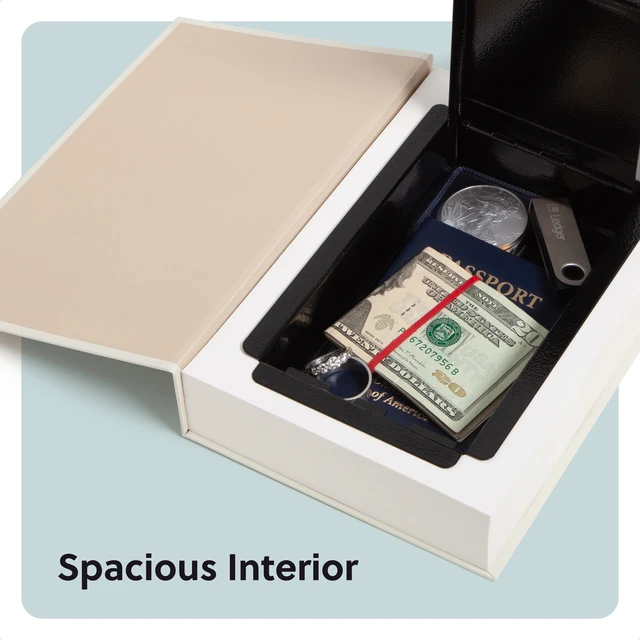 Alt view image 4 of 6 - U Brands Book Diversion Safe, 8.66 x 6.02 x 1.77 in, Hidden Combination Lock Cash Money Box