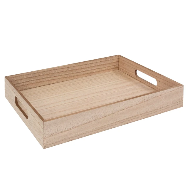 Alt view image 2 of 5 - Hello Hobby Wooden Decor Tray With Handles, Customizable