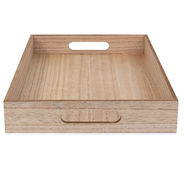 Alt view image 5 of 5 - Hello Hobby Wooden Decor Tray With Handles, Customizable