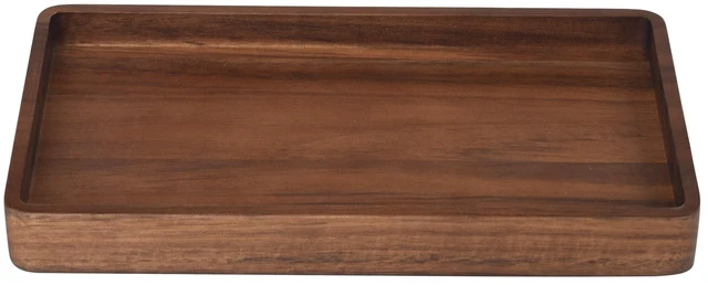 Main image of Better Homes & Gardens Acacia Wood Tray Organizer, Walnut