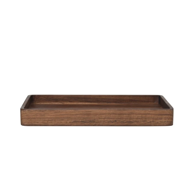 Alt view image 5 of 6 - Better Homes & Gardens Acacia Wood Tray Organizer, Walnut