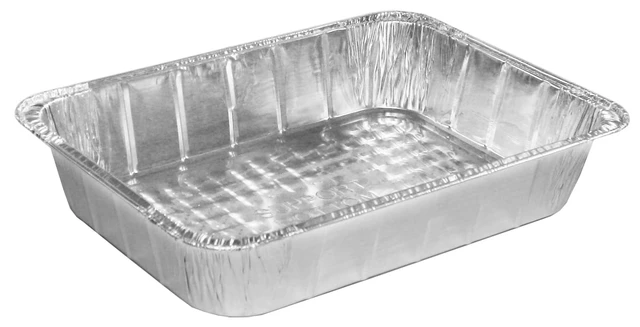 Alt view image 5 of 6 - Mainstays 13" x 9" Aluminum Lasagna Pans with Lids, 2 Count