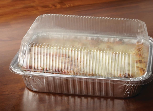 Alt view image 4 of 6 - Mainstays 13" x 9" Aluminum Lasagna Pans with Lids, 2 Count