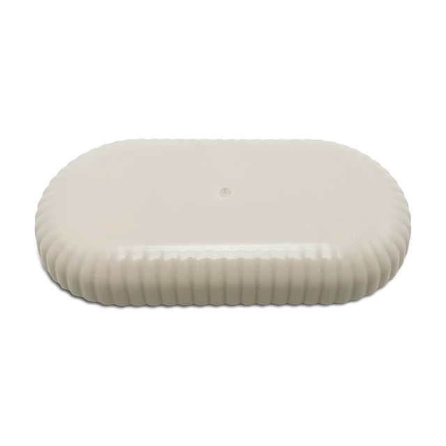 Alt view image 4 of 7 - Mainstays Rubberized Plastic Ribbed Accessory Tray, Beige