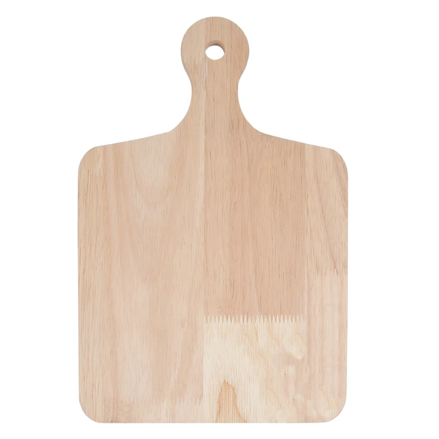 Main image of On the Surface Wood Decorative Square Serving Tray with Handle, Customizable