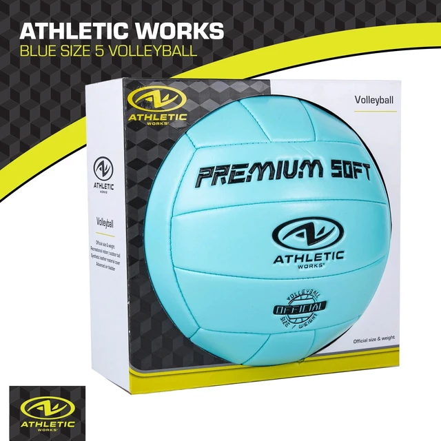 Alt view image 4 of 5 - Athletic Works Size 5 Premium Soft Volleyball Blue