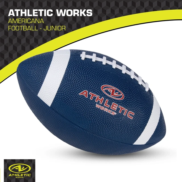 Alt view image 3 of 6 - Athletic Works Americana Junior Football, Red, White and Blue
