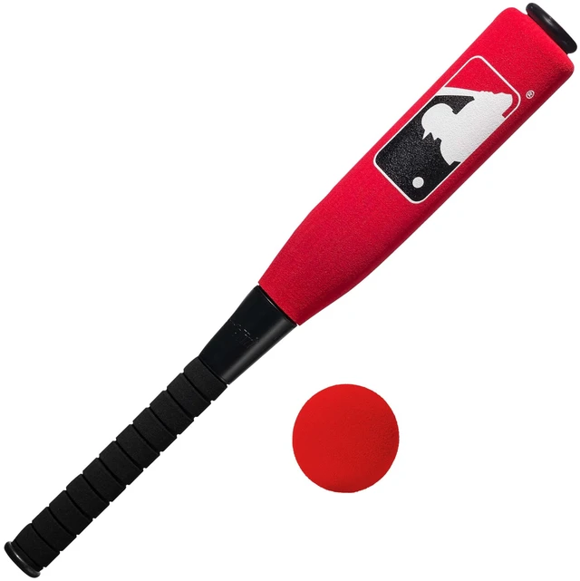 Main image of Franklin Sports MLB Kids Foam Baseball Bat and Ball Set - Red - 24" - Oversize Foam for Toddlers