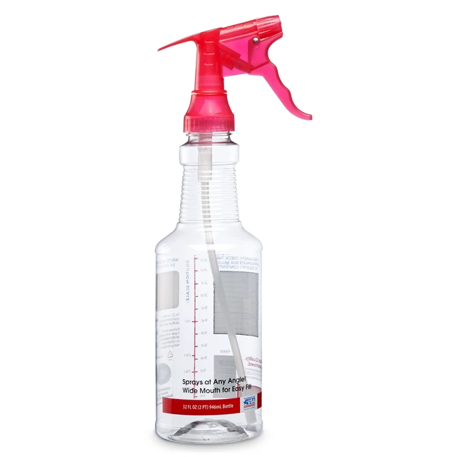 Alt view image 3 of 6 - Great Value 32 fl oz Wide Mouth All-Angle Spray Bottle (2 Pack)