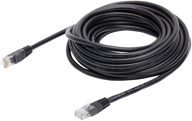 Main image of onn. Cat6 Ethernet Patch Cable, Stranded RJ45 Network Cable, 14ft, Black