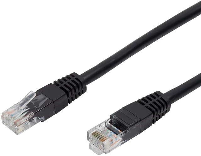 Alt view image 5 of 6 - onn. Cat6 Ethernet Patch Cable, Stranded RJ45 Network Cable, 14ft, Black