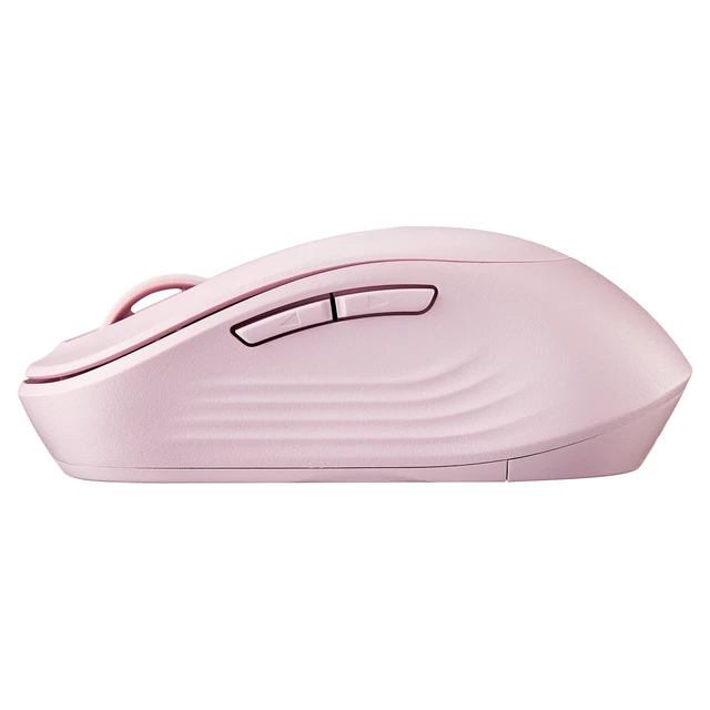 Alt view image 2 of 6 - Onn Silent Wireless 5-Button Mouse, 1600 DPI, USB Nano Receiver, Pink