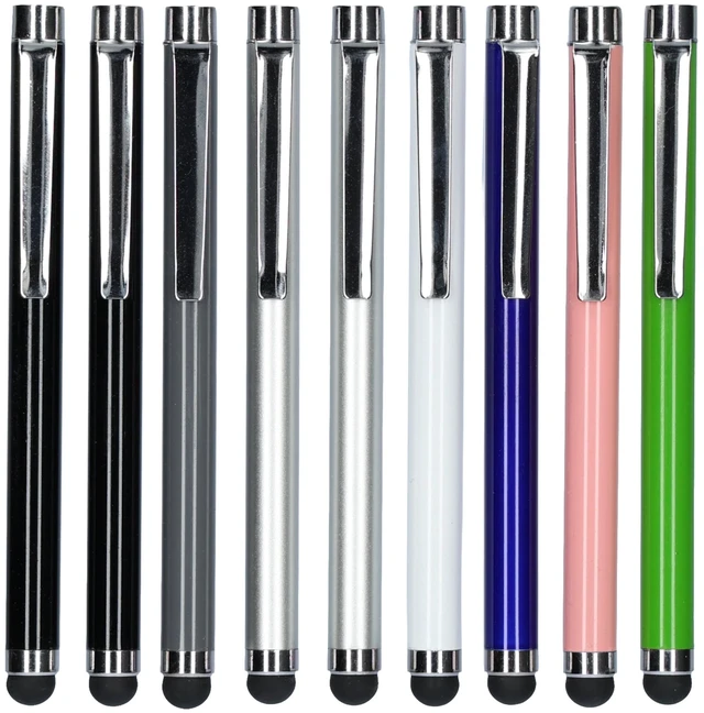 Main image of ONN Stylus Pens Set, 10 Count, Multicolor