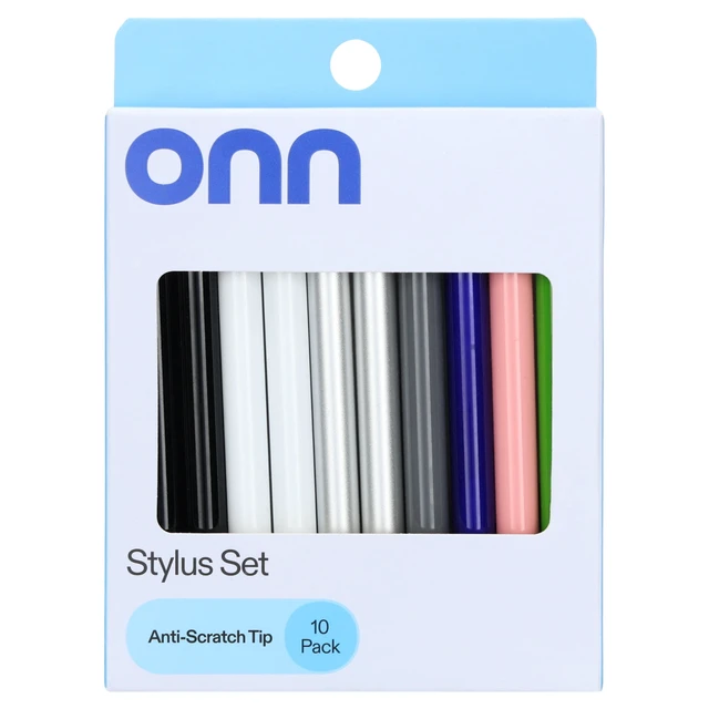 Alt view image 3 of 6 - ONN Stylus Pens Set, 10 Count, Multicolor
