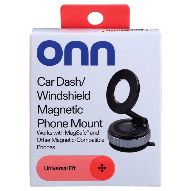 Alt view image 4 of 6 - Onn Car Dash/Windshield Magnetic Universal Phone Mount