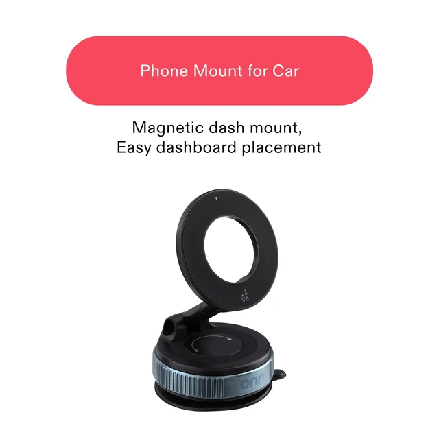 Alt view image 3 of 6 - Onn Car Dash/Windshield Magnetic Universal Phone Mount