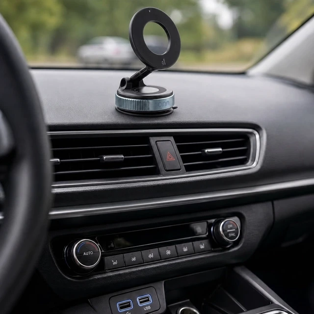Alt view image 2 of 6 - Onn Car Dash/Windshield Magnetic Universal Phone Mount