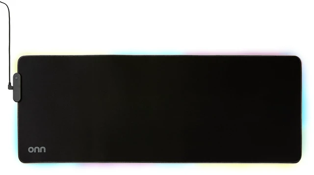 Main image of Onn 32in Gaming Desk Pad with LED RGB Lighting, Black