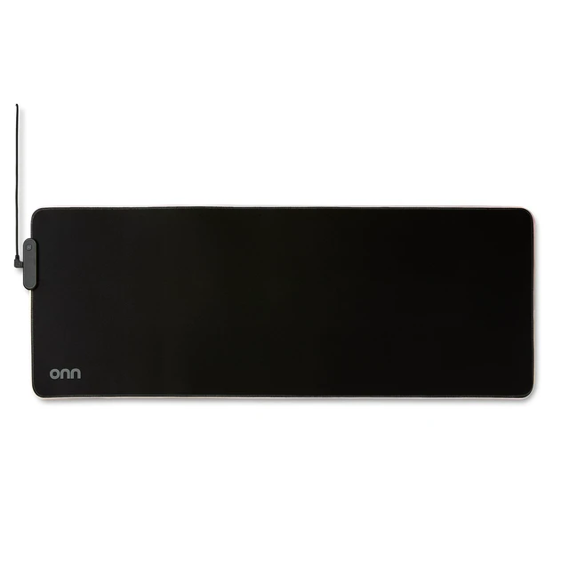 Alt view image 3 of 7 - Onn 32in Gaming Desk Pad with LED RGB Lighting, Black