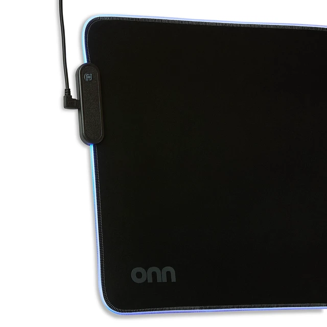 Alt view image 7 of 7 - Onn 32in Gaming Desk Pad with LED RGB Lighting, Black