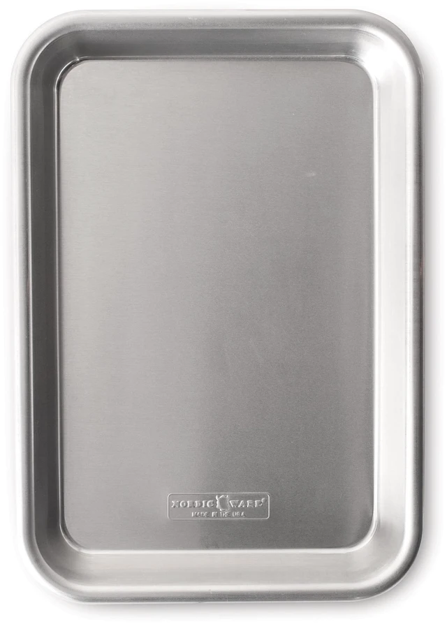 Main image of Nordic Ware Naturals 10" x 7" Aluminum Eighth Sheet, Rectangular Cookie & Baking Pan