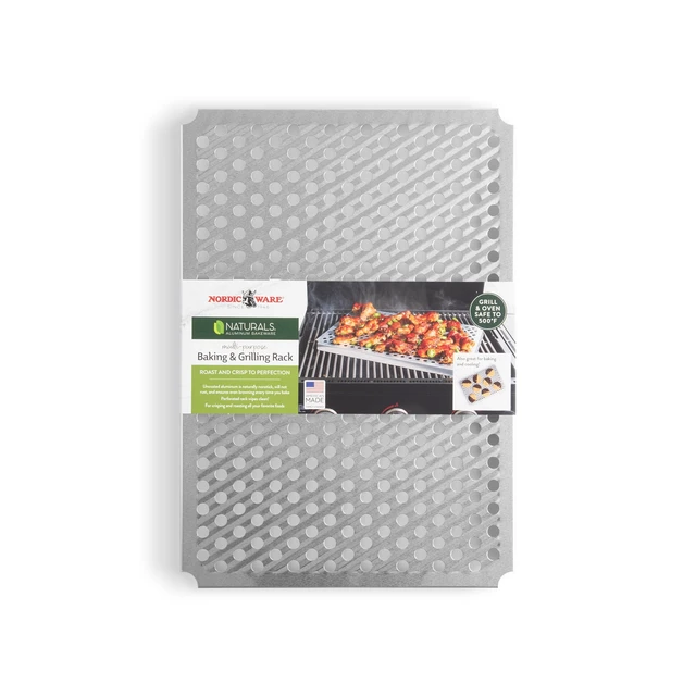 Alt view image 6 of 6 - 13" x 18" Nordic Ware Naturals Multi-Purpose Baking, Crisping and Grilling Rack