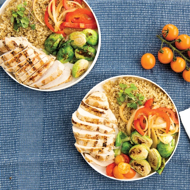 Alt view image 4 of 6 - Nordic Ware 4-Pack 10" Plastic White Plates and Bowls Microwave Safe